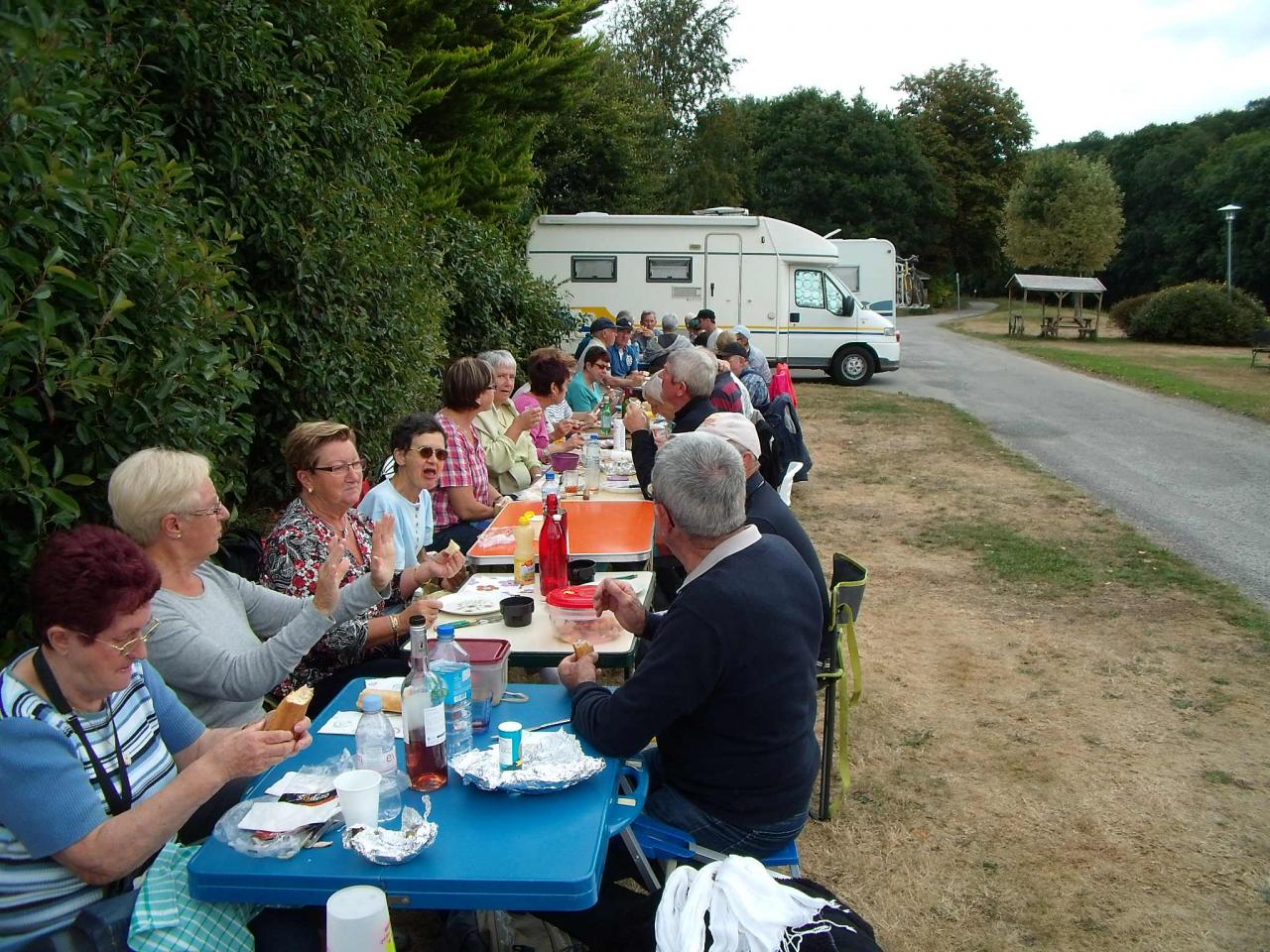 La berge est bien occupée