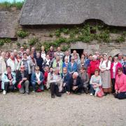 Le groupe de Marcheurs devant 