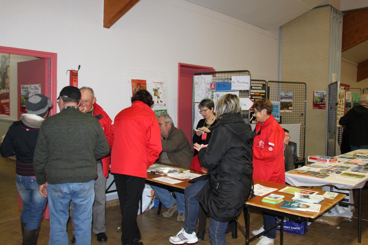 Le stand des marcheurs