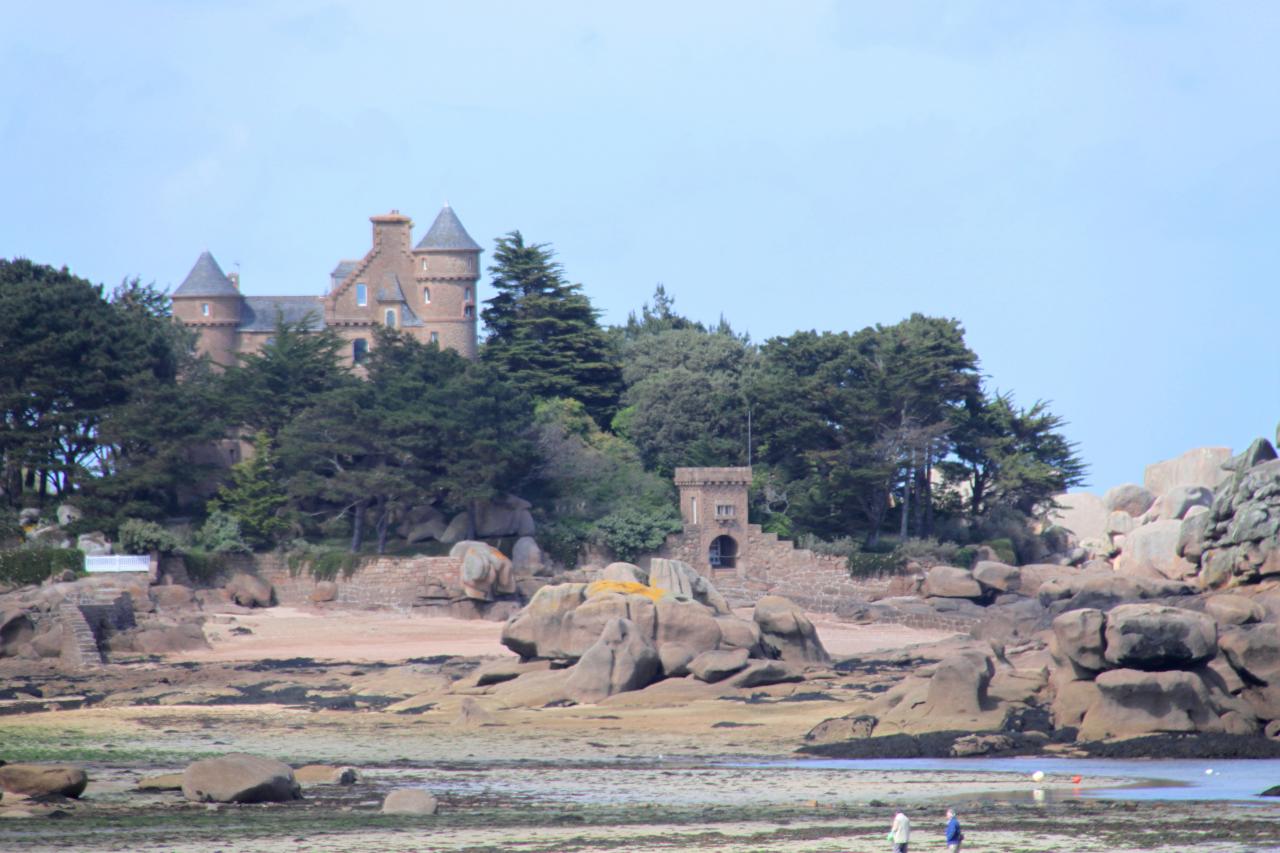 Le château à marée basse